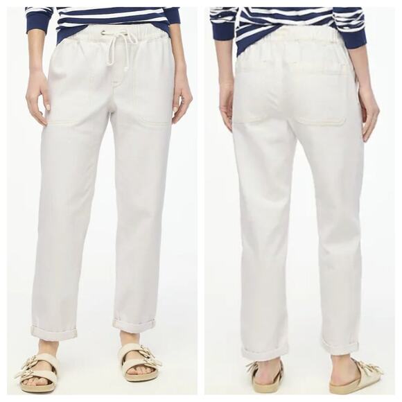 J.Crew Women's Drawstring Jean Soft White Size 29 - Picture 1 of 10
